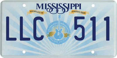 MS license plate LLC511