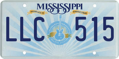 MS license plate LLC515