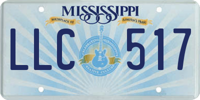 MS license plate LLC517