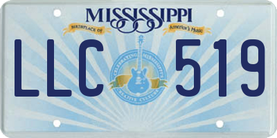 MS license plate LLC519