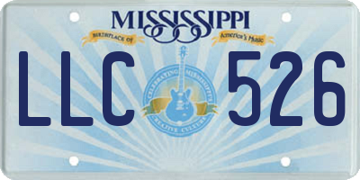 MS license plate LLC526