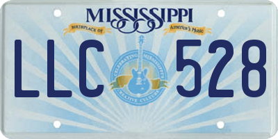 MS license plate LLC528