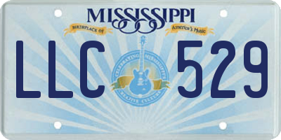 MS license plate LLC529