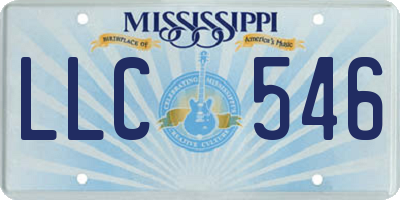 MS license plate LLC546