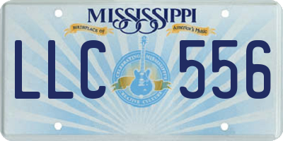 MS license plate LLC556