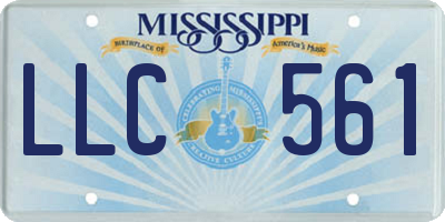MS license plate LLC561