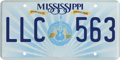 MS license plate LLC563