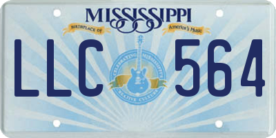 MS license plate LLC564