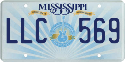 MS license plate LLC569
