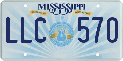 MS license plate LLC570