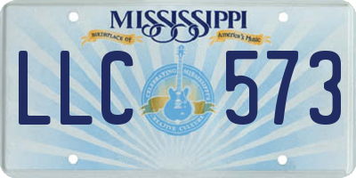 MS license plate LLC573