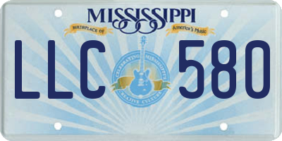 MS license plate LLC580