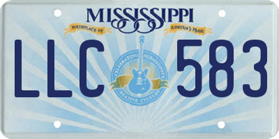 MS license plate LLC583