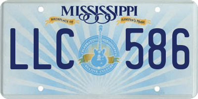 MS license plate LLC586