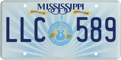MS license plate LLC589