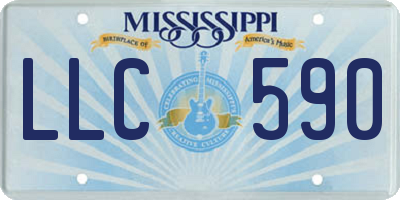 MS license plate LLC590