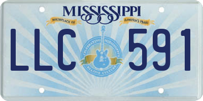 MS license plate LLC591