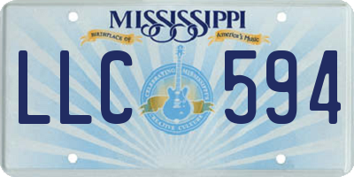 MS license plate LLC594
