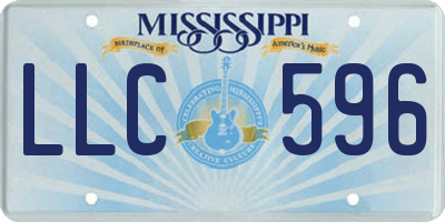 MS license plate LLC596