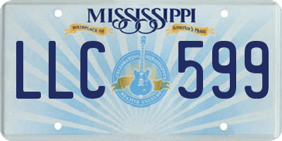 MS license plate LLC599