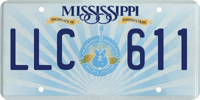 MS license plate LLC611