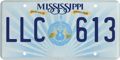 MS license plate LLC613