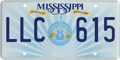 MS license plate LLC615