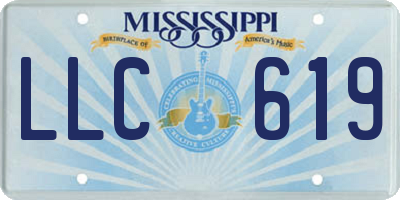 MS license plate LLC619