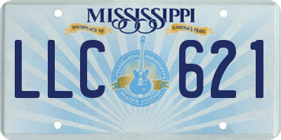 MS license plate LLC621