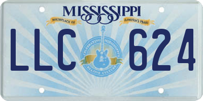 MS license plate LLC624