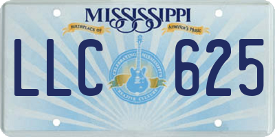 MS license plate LLC625