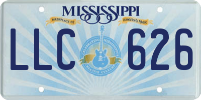 MS license plate LLC626