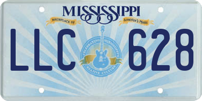 MS license plate LLC628