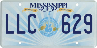 MS license plate LLC629
