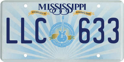 MS license plate LLC633