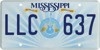 MS license plate LLC637