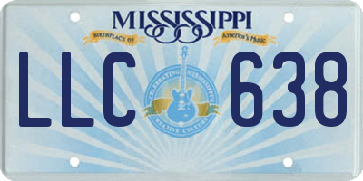 MS license plate LLC638