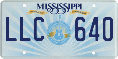 MS license plate LLC640