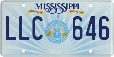 MS license plate LLC646