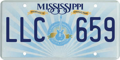 MS license plate LLC659
