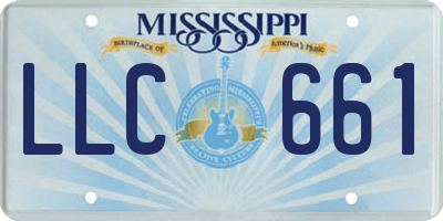 MS license plate LLC661