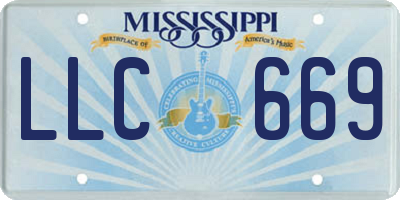 MS license plate LLC669