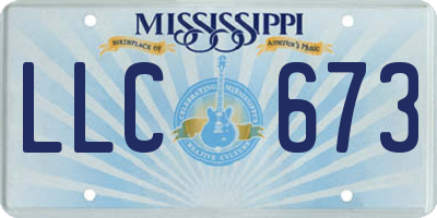 MS license plate LLC673