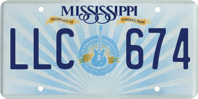 MS license plate LLC674