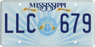 MS license plate LLC679