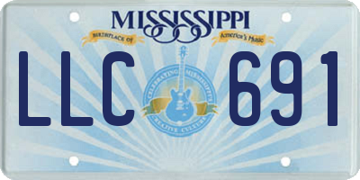 MS license plate LLC691