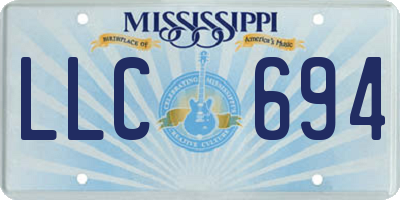 MS license plate LLC694