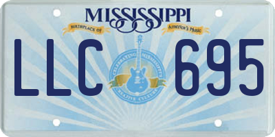 MS license plate LLC695