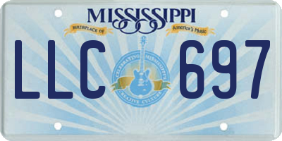 MS license plate LLC697