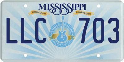 MS license plate LLC703